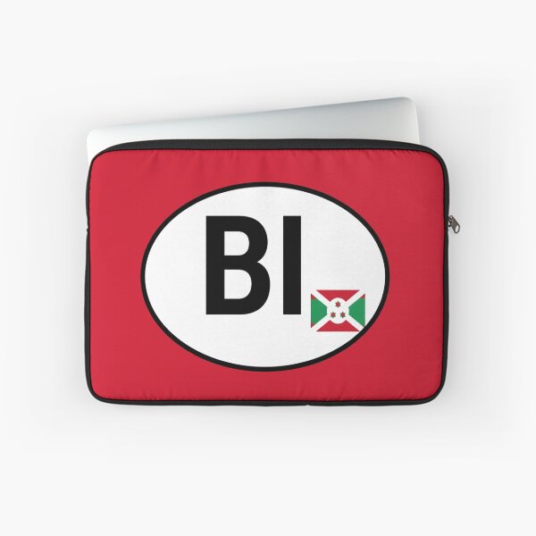 Item preview, Burundi BI Oval Country Code Sticker designed and sold by The Digital Compass.