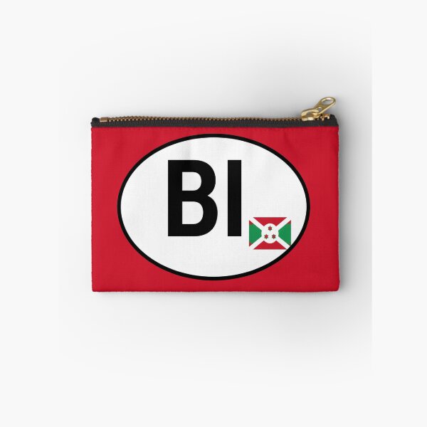 Item preview, Burundi BI Oval Country Code Sticker designed and sold by The Digital Compass.