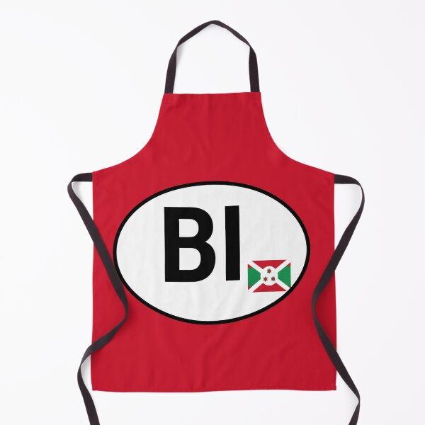 Item preview, Burundi BI Oval Country Code Sticker designed and sold by The Digital Compass.