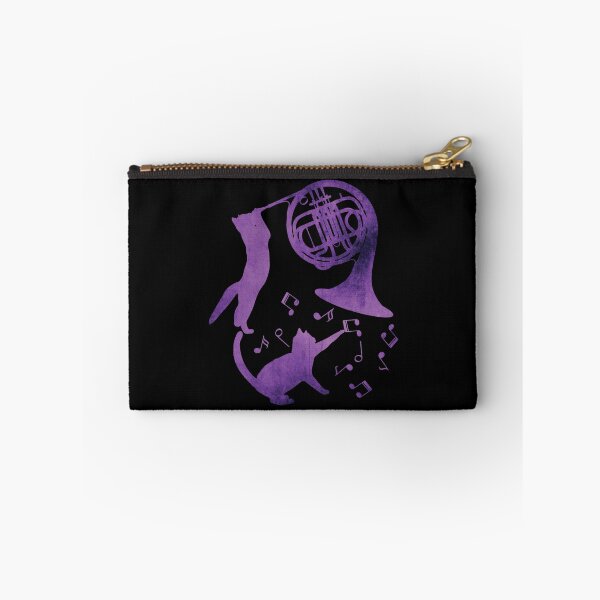 Item preview, French Horn And Cats Music Notes designed and sold by Primroaddesigns.