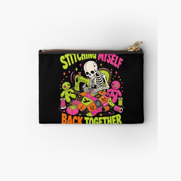Item preview, Stitching Myself Back Together Skeleton Sewing Tee designed and sold by Design Vibras.