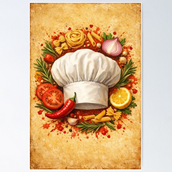 Item preview, Estomago Culinary Dark Comedy Cinema Movie Poster designed and sold by Cine8.