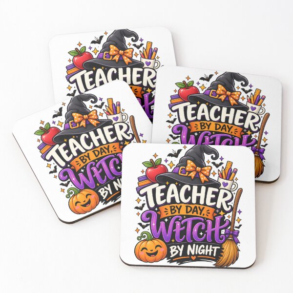 Item preview, Teacher By Day Witch By Night – Cute Halloween Teacher Design designed and sold by Gallery-yuuna .