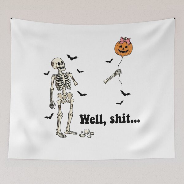 Item preview, Funny Sarcastic Skeleton Halloween Dark Humor designed and sold by KroghDs.