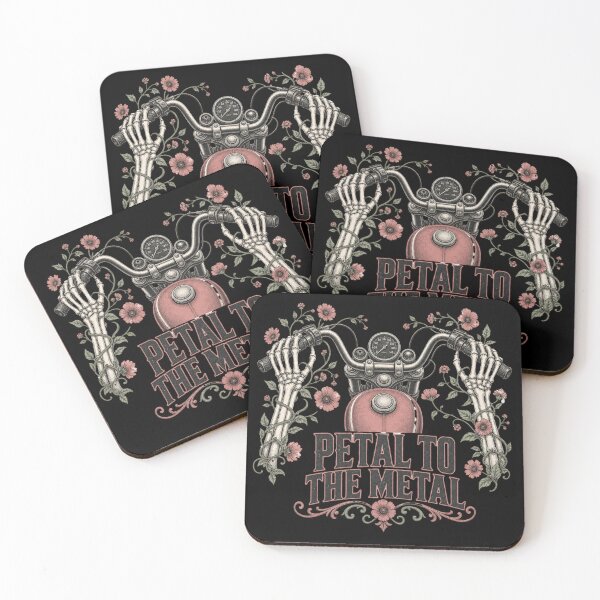 Item preview, Petal To The Metal Shirt, Comfort Colors® Floral Skeleton Motorcycle Tee, Funny Halloween Biker Graphic designed and sold by TshirtsLabs.