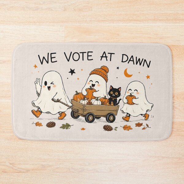 Item preview, We Vote at Dawn, Pro Democratic Fall Liberal Political Humor, Polite Anti Trump Midterms Voter Gift designed and sold by Cchotlan.
