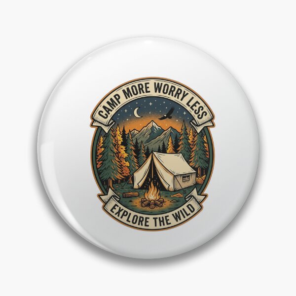 Item preview, Camp More Worry Less National Park Shirt designed and sold by HappyCuteCat.