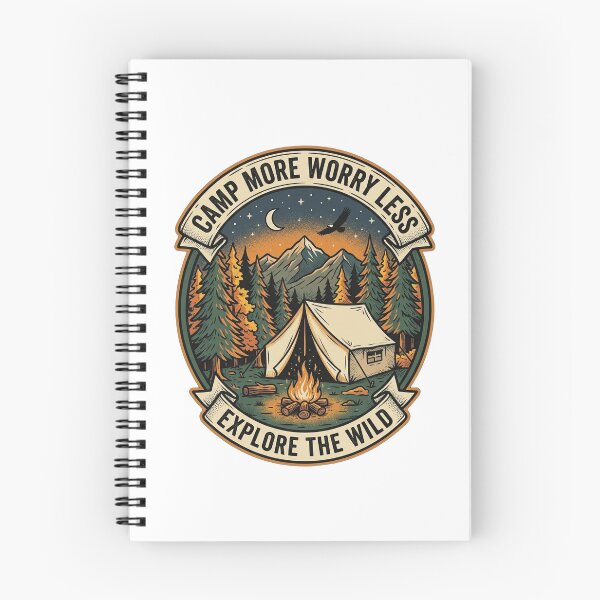 Item preview, Camp More Worry Less National Park Shirt designed and sold by HappyCuteCat.