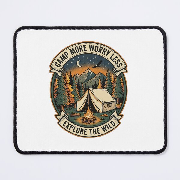 Item preview, Camp More Worry Less National Park Shirt designed and sold by HappyCuteCat.