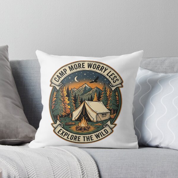 Item preview, Camp More Worry Less National Park Shirt designed and sold by HappyCuteCat.