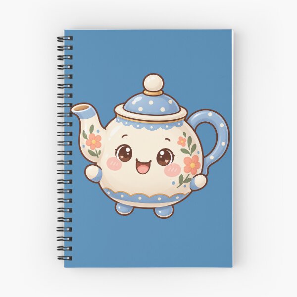 Item preview, Kawaii Floral Teapot with Blossoms designed and sold by Krys-Designs.
