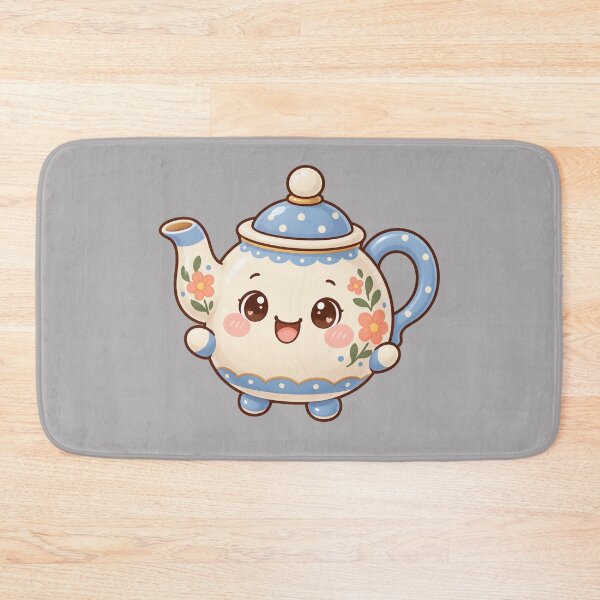 Item preview, Kawaii Floral Teapot with Blossoms designed and sold by Krys-Designs.
