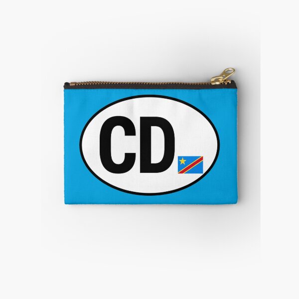 Item preview, DRC CD Oval Country Code Sticker designed and sold by The Digital Compass.