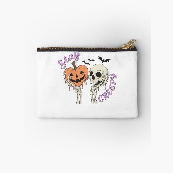 Item preview, Stay Creepy Halloween Skeleton Skull Pumpkin designed and sold by KroghDs.