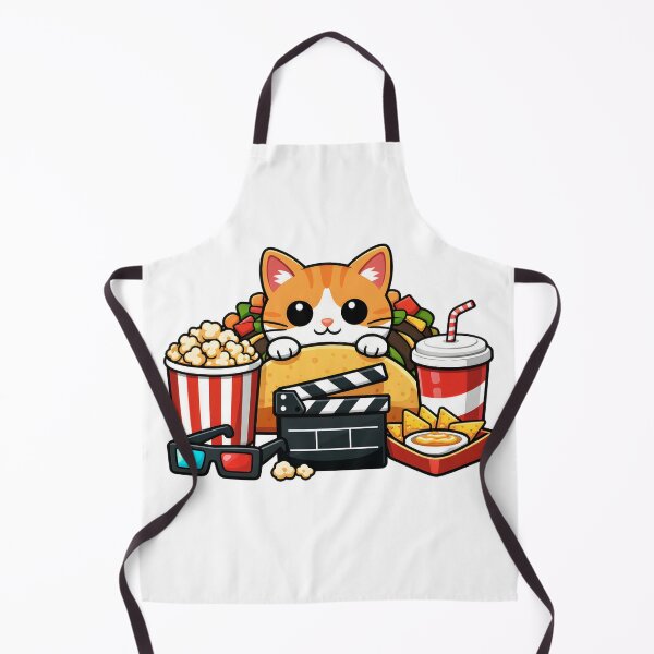 Item preview, Taco Cat Movie Night – Whimsical Cinema Snack Art designed and sold by Pororo23.
