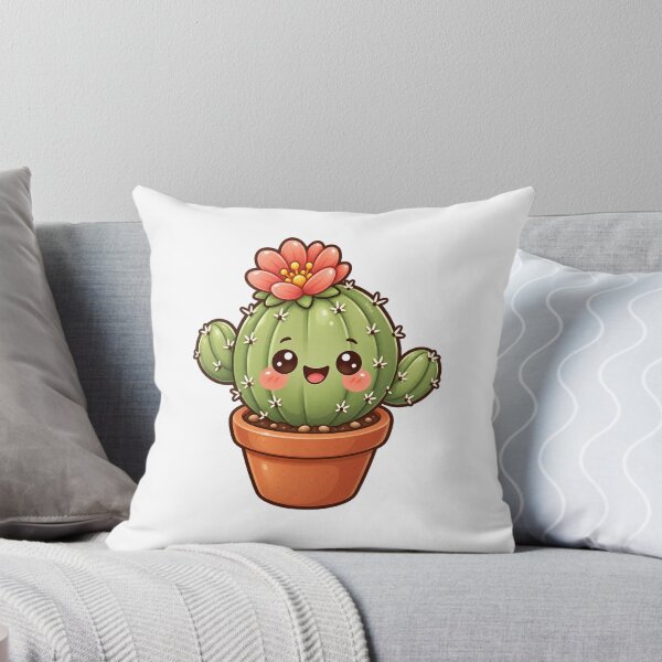 Item preview, Kawaii Flowering Cactus in a Pot designed and sold by Krys-Designs.