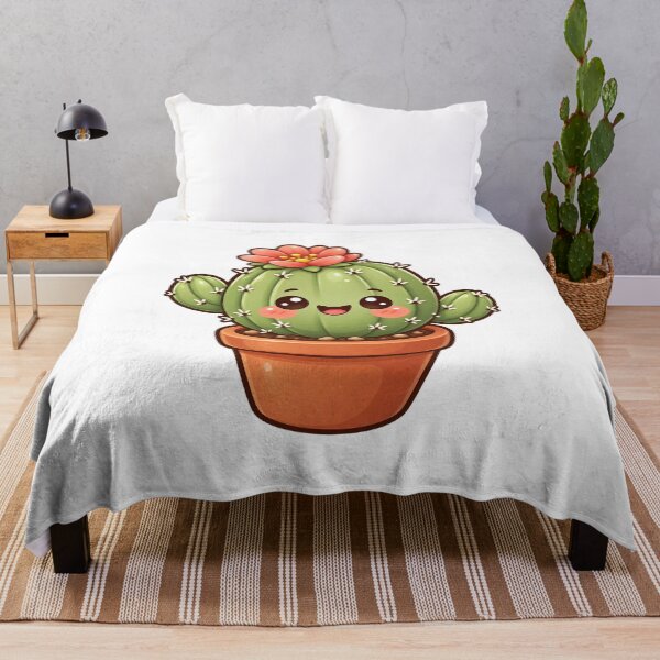 Item preview, Kawaii Flowering Cactus in a Pot designed and sold by Krys-Designs.