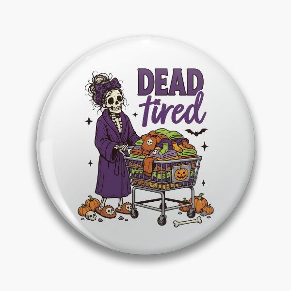 Item preview, Dead Tired Skeleton Mom Spooky Halloween designed and sold by KroghDs.