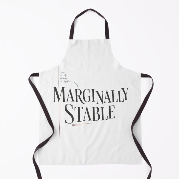 Item preview, Marginally Stable – Funny Poetcore Writer Typography designed and sold by Golden Era Studio.