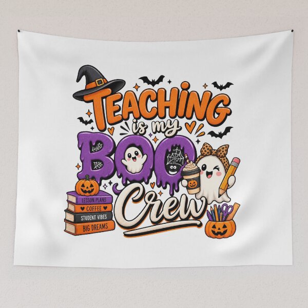 Item preview, Teaching Is My Boo Crew – Cute Halloween Ghost Teacher Design designed and sold by Gallery-yuuna .