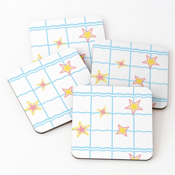 Item preview, Cute star and wave design -light blue/yellow- designed and sold by Houst-cn.