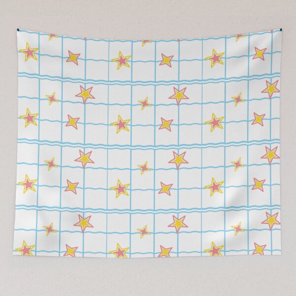 Item preview, Cute star and wave design -light blue/yellow- designed and sold by Houst-cn.