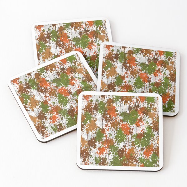 Item preview, Autumn Camo Splatter Mixed Media Art designed and sold by THE SPLATTERED HAUS BY SAGE BANKS.