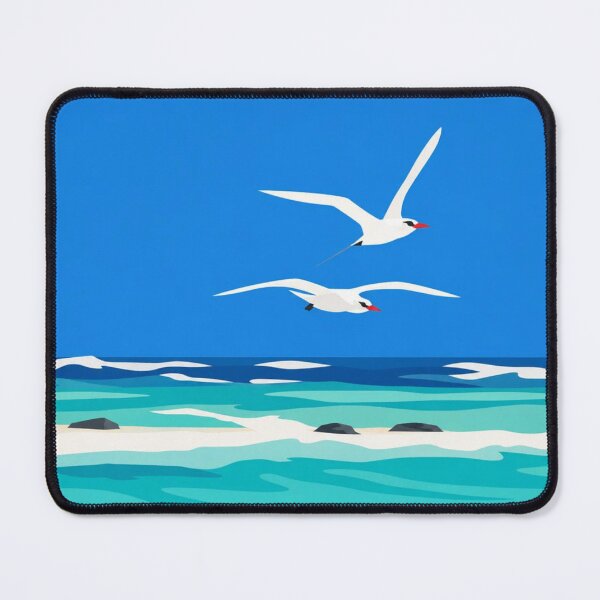 Item preview, Tropical Seabirds Flying Over Ocean designed and sold by Creative_Canvas.