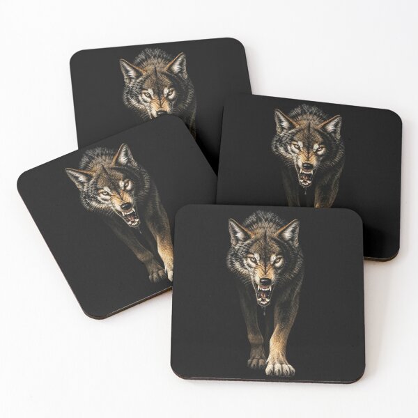 Item preview, Fierce Wolf – Angry Wild Wolf Predator designed and sold by LinaDesign Store.