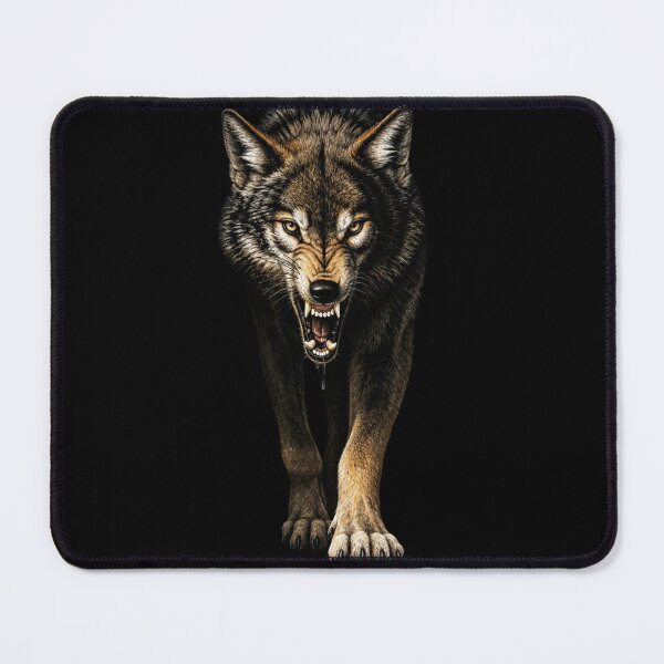 Item preview, Fierce Wolf – Angry Wild Wolf Predator designed and sold by LinaDesign Store.