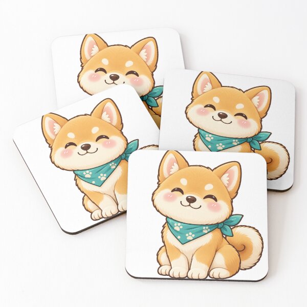 Item preview, Kawaii Golden Puppy in a Neckerchief designed and sold by Krys-Designs.