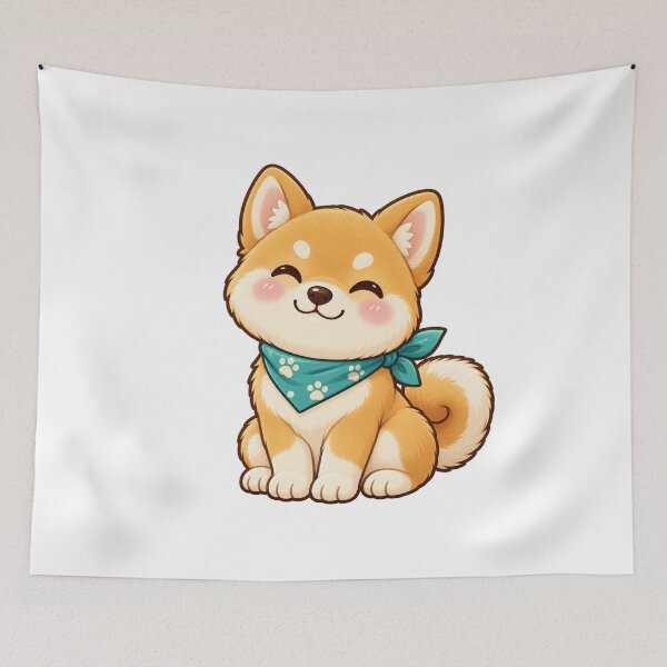 Item preview, Kawaii Golden Puppy in a Neckerchief designed and sold by Krys-Designs.