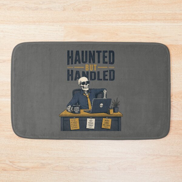 Item preview, Haunted But Handled Shirt, Comfort Colors® Skeleton Boss Tee, Funny Halloween Manager Office Graphic designed and sold by TshirtsLabs.