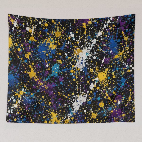 Item preview, Cosmic Splatter Action Abstract Art designed and sold by THE SPLATTERED HAUS BY SAGE BANKS.