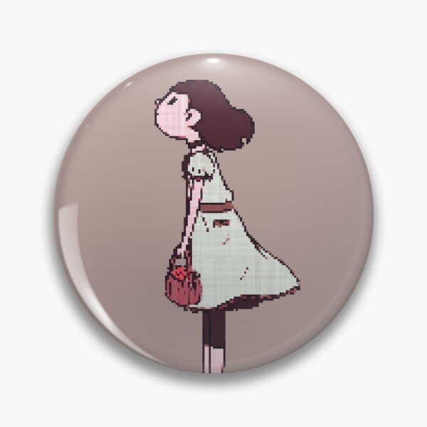 Item preview, Pixel girl with oranges looks at the sky -warm colors- Pixel art illustration designed and sold by Houst-cn.