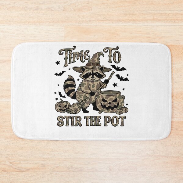 Item preview, Time To Stir The Pot Halloween Witch Raccoon designed and sold by KroghDs.