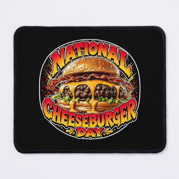 Item preview, National Cheeseburger Day Bacon Burger Foodie Design designed and sold by Wilcox PhotoArt.