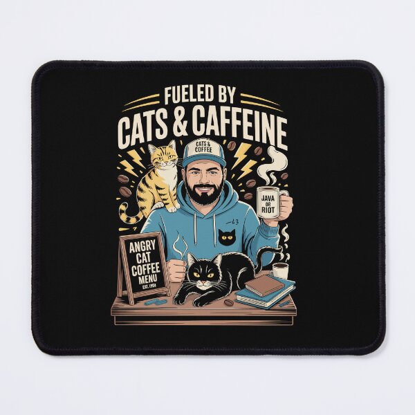Item preview, FUELED BY CATS & CAFFEINE designed and sold by jkrphoto.
