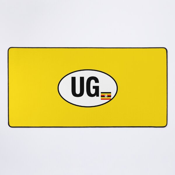 Item preview, Uganda UG Oval Country Code Sticker designed and sold by The Digital Compass.