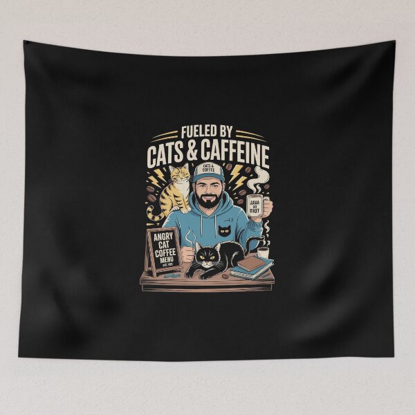 Item preview, FUELED BY CATS & CAFFEINE designed and sold by jkrphoto.
