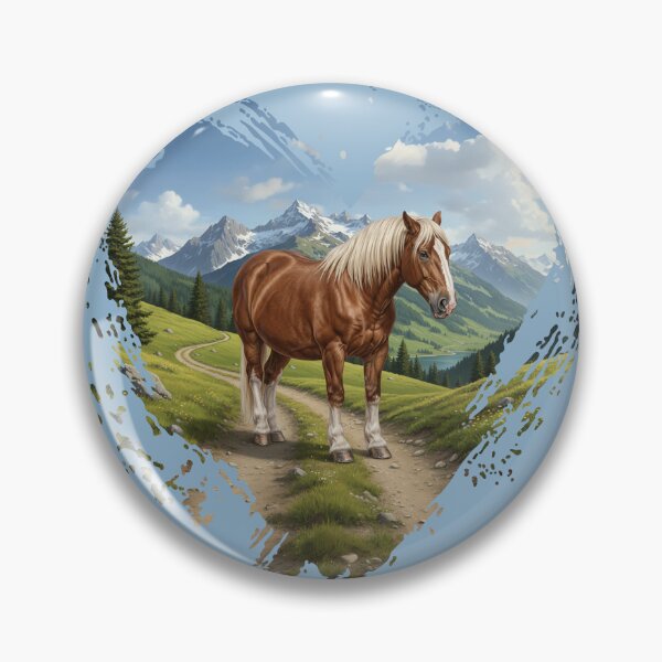 Item preview, The Abtenauer horse, a landscape and a heart designed and sold by Cheval-de-coeur.