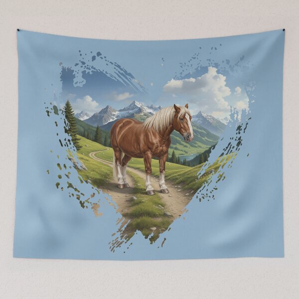 Item preview, The Abtenauer horse, a landscape and a heart designed and sold by Cheval-de-coeur.