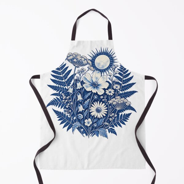 Item preview, Botanical Cyanotype Workshop Garden Print designed and sold by UrbanCanvvas.