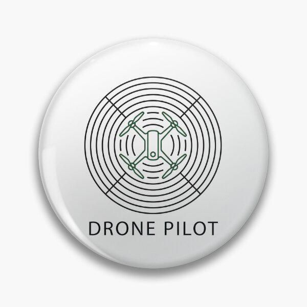 Item preview, Minimalist Drone Pilot Radar Target Line Art Quadcopter Graphic designed and sold by KiwiRider.
