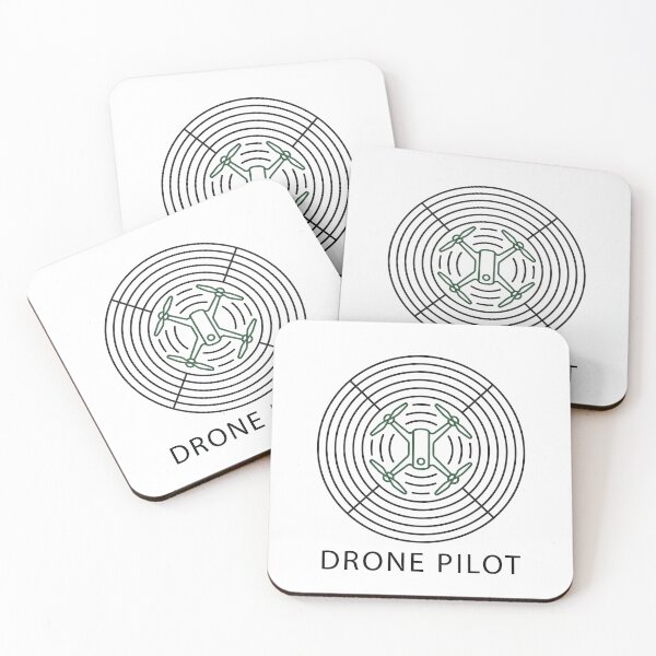 Item preview, Minimalist Drone Pilot Radar Target Line Art Quadcopter Graphic designed and sold by KiwiRider.