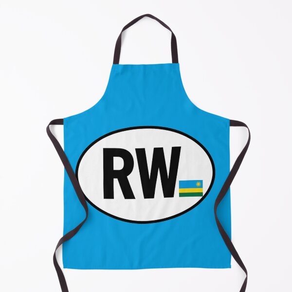 Item preview, Rwanda RW Oval Country Code Sticker designed and sold by The Digital Compass.