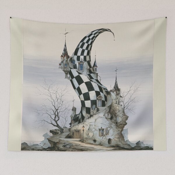 Item preview, Tower of the Twisted Checkmate designed and sold by bloorose.