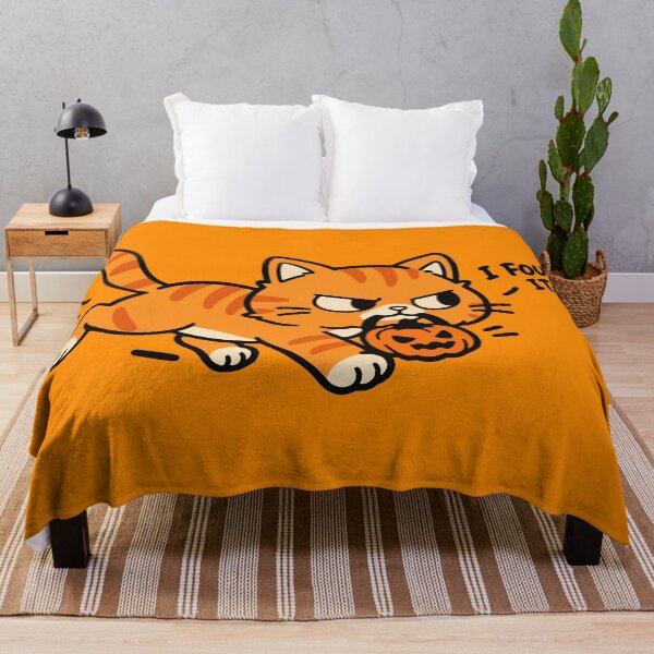 Item preview, I Found It – Funny Orange Cat with Halloween Pumpkin designed and sold by MewMade.