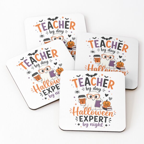 Item preview, Teacher by Day Halloween Expert by Night – Cute Ghost Teacher Design designed and sold by Gallery-yuuna .