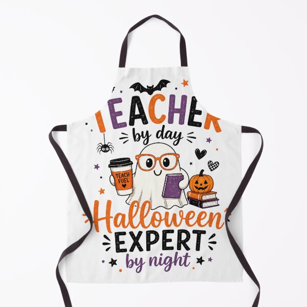 Item preview, Teacher by Day Halloween Expert by Night – Cute Ghost Teacher Design designed and sold by Gallery-yuuna .